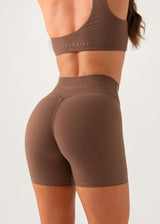 POISE TIE SHORTS - CHOCOLATE