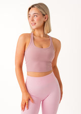 CROPPED TANK - DUSTY PINK