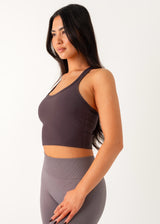 CROPPED TANK - DARK GREY