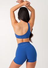 POISE ONE SHOULDER BRA - COBALT