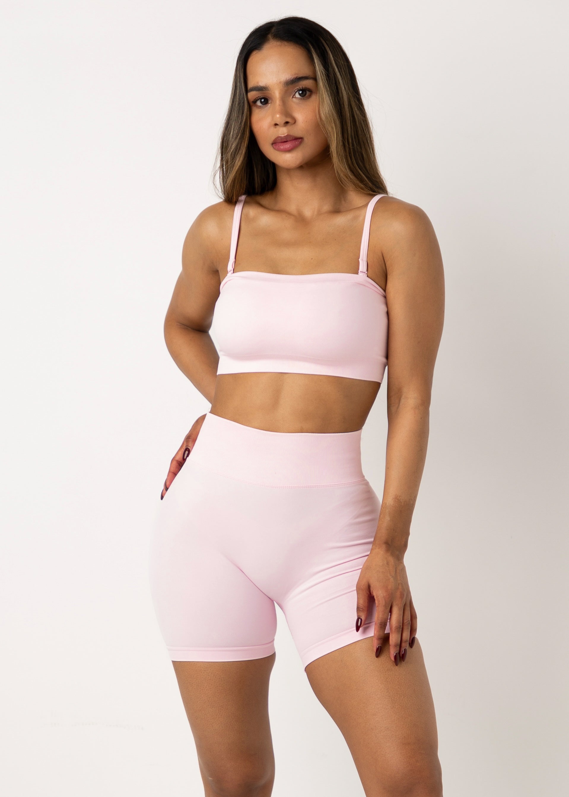 MULTIWAY SEAMLESS BANDEAU - GUAVA