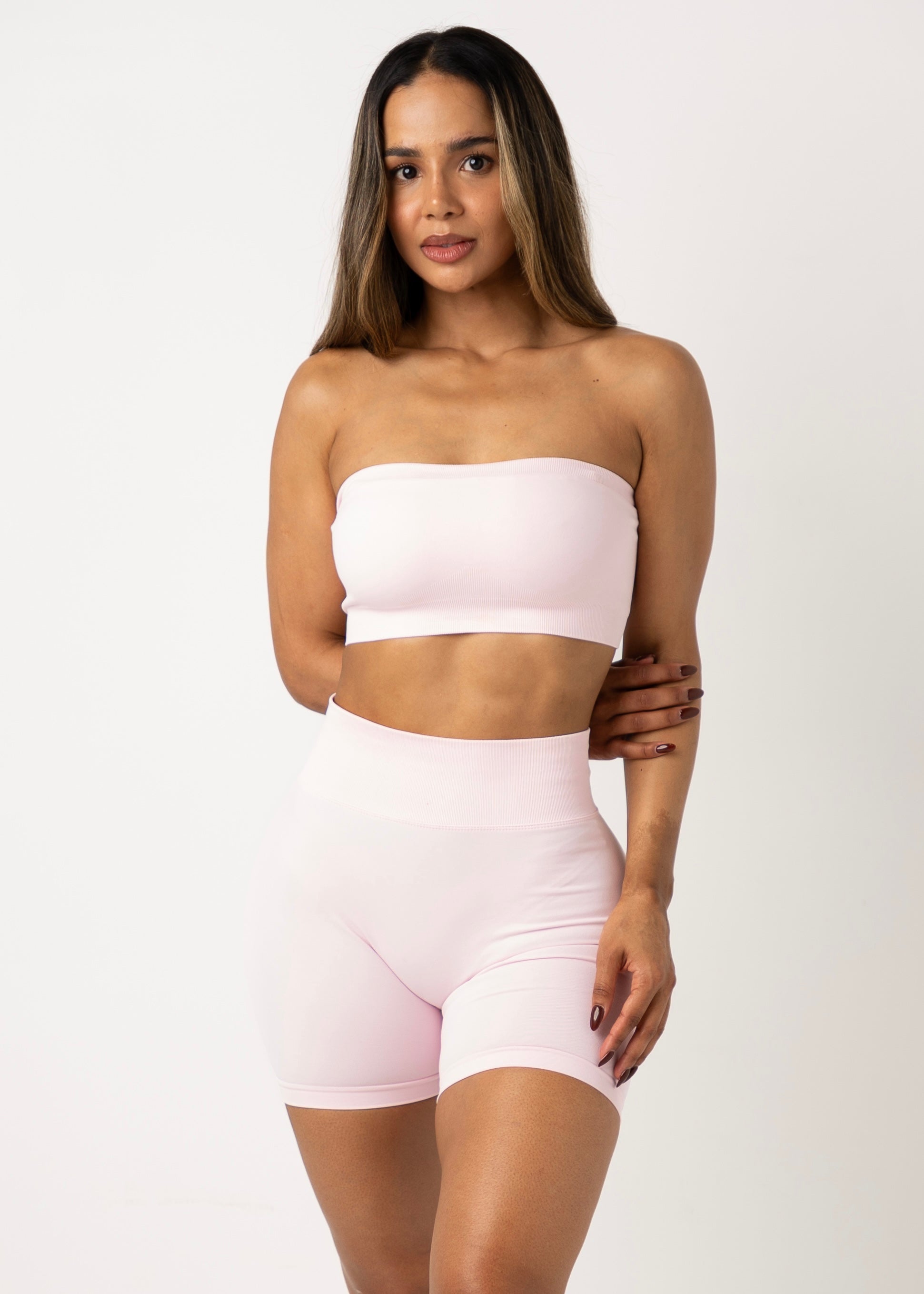 MULTIWAY SEAMLESS BANDEAU - GUAVA