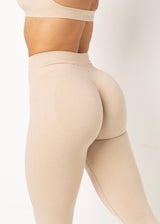 LUXE SCRUNCH LEGGINGS - SAND