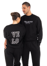 VELO OVERSIZED CREW - BLACK