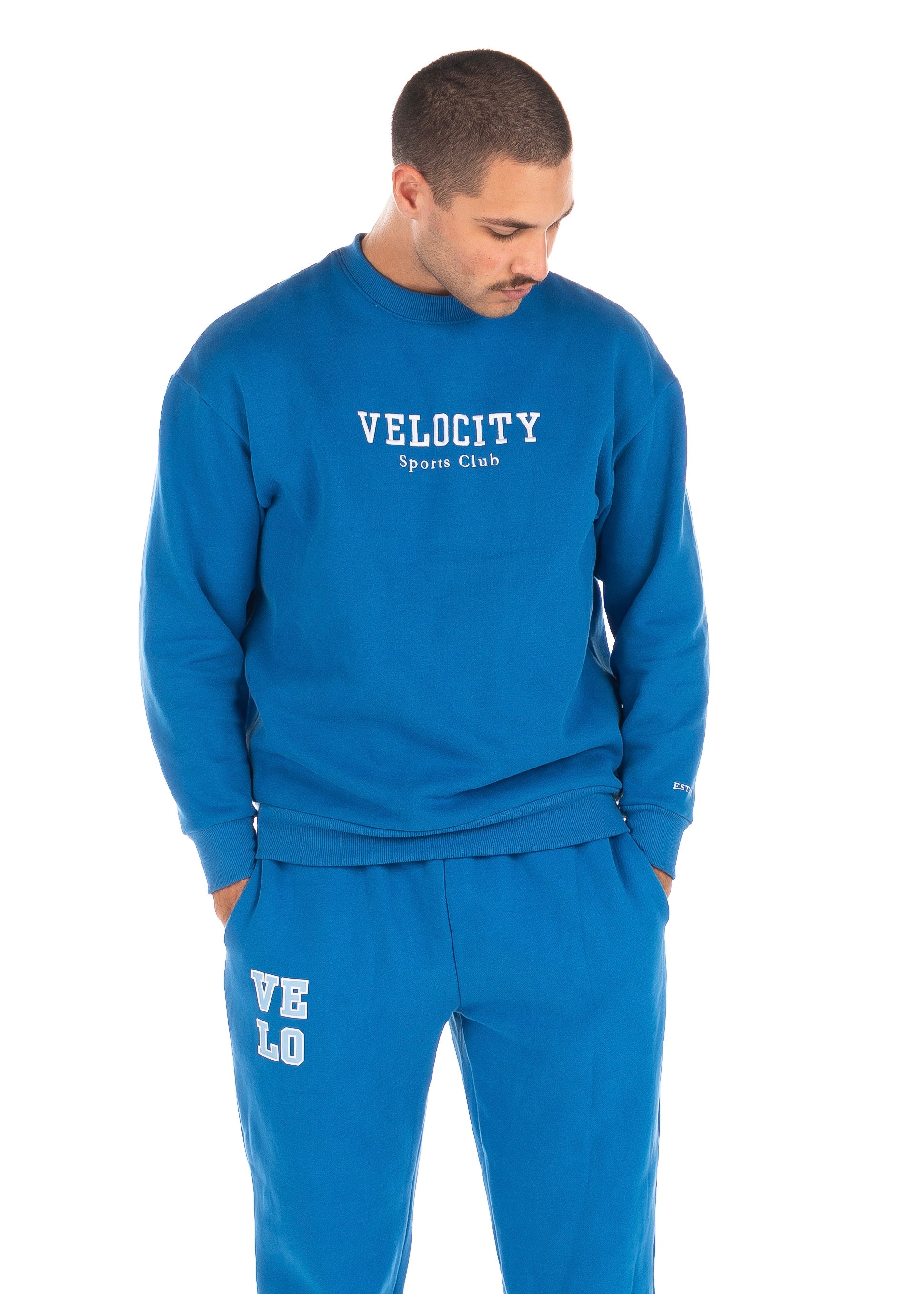 VELO OVERSIZED CREW - ROYAL BLUE