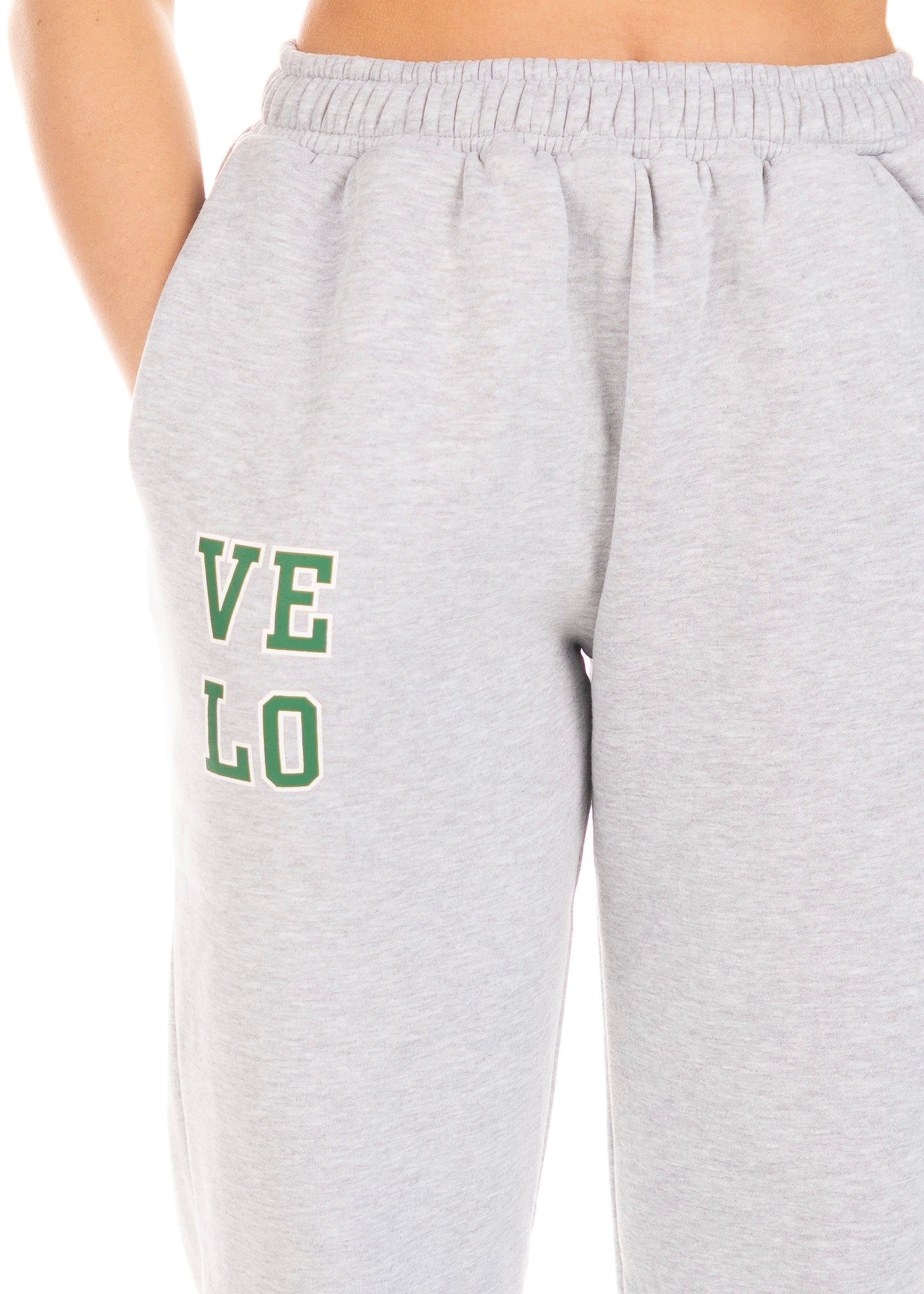 VELO OVERSIZED TRACKPANTS - MARL GREY