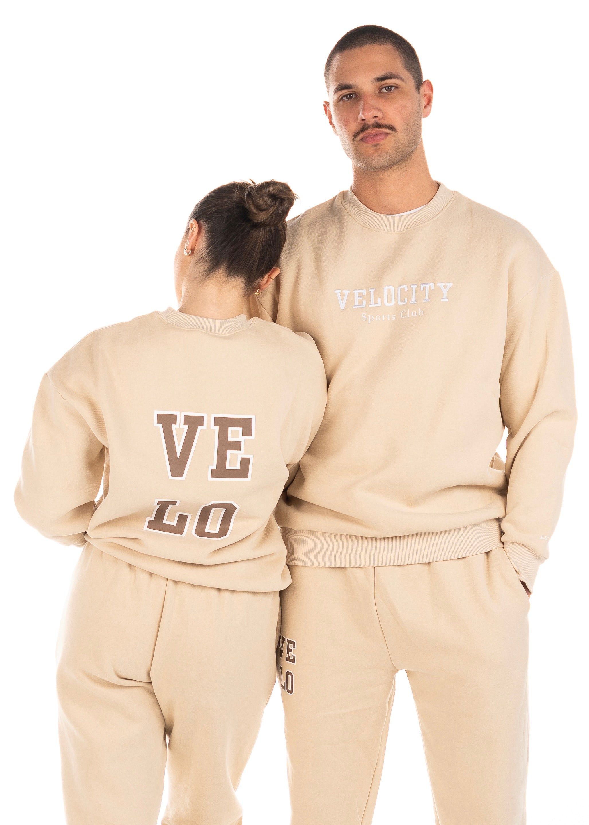 VELO OVERSIZED CREW - SANDY VANILLA