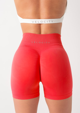 ULTIMATE SEAMLESS SCRUNCH SHORTS 2.0 - POPPY