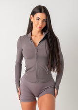 SIGNATURE ZIP JACKET - GREY