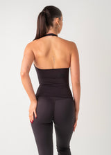 SS HALTER TANK - BLACK